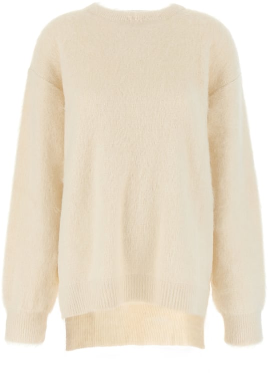 Jil Sander Jil Sander Ivory alpaca blend oversize sweater