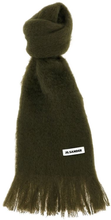 Jil Sander Scarfs Kaki