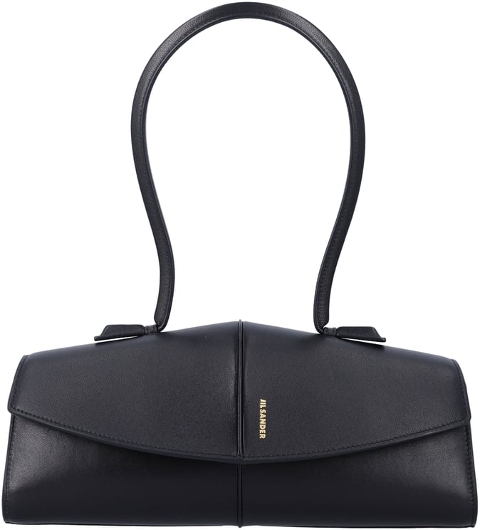 Jil Sander Jil Sander Linea Shoulder black leather bag