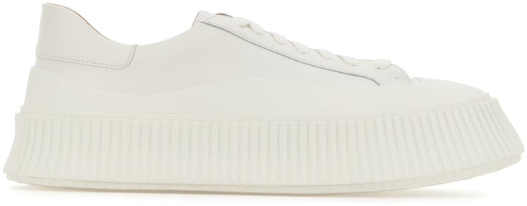 Jil Sander Jil Sander Ivory leather sneakers