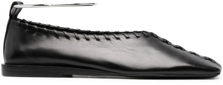 Jil Sander Ballerina Black Silver