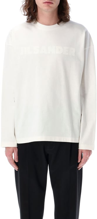 Jil Sander T-Shirt Cn Ls Os Porcelain