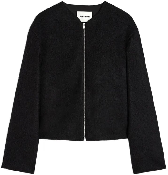 Jil Sander Zip Up Jacket Black