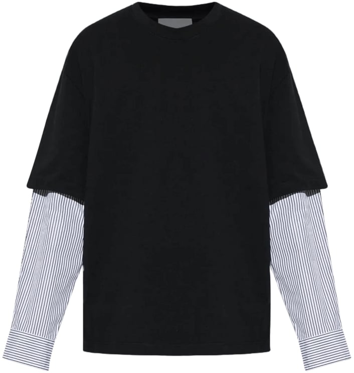 Jil Sander Zwart shirt met lange mouwen