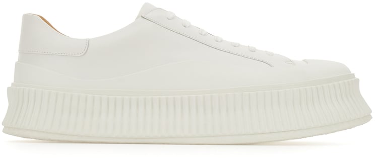 Jil Sander Jil Sander Ivory leather sneakers
