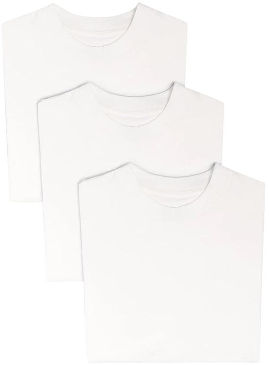 Jil Sander T-shirt Small Logo 3-pack White