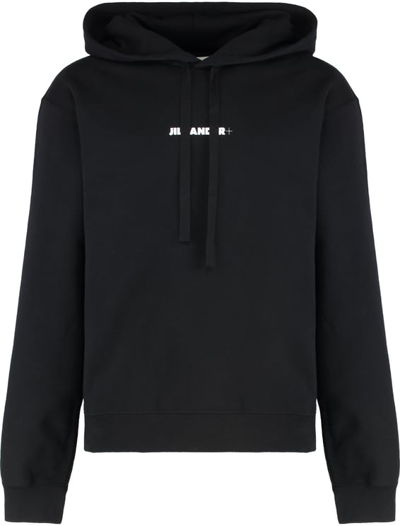 Jil Sander Logo cotton hoodie