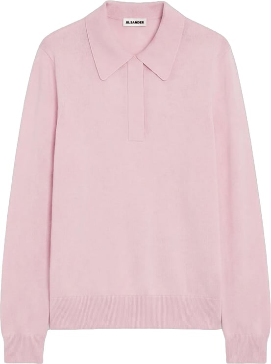 Jil Sander KNIT LONG SLEEVE POLO SHIRT