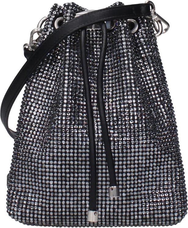 Jimmy Choo Jimmy Choo Black Satin Crossbody Bag