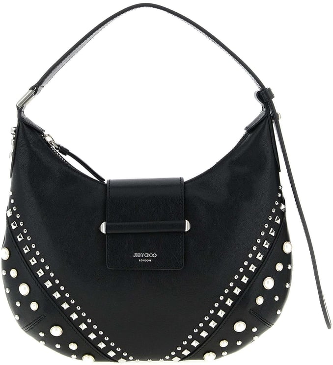 Jimmy Choo Jimmy Choo White Lamb Leather Shoulder Bag