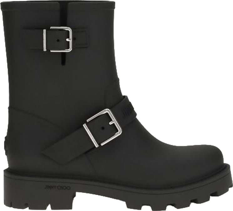 Jimmy Choo Ankle Boots with Adjustable Silver-tone Buckles