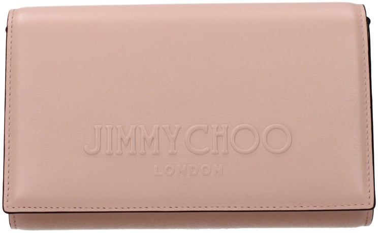 Jimmy Choo Jimmy Choo Pink Leather Clutch Bag