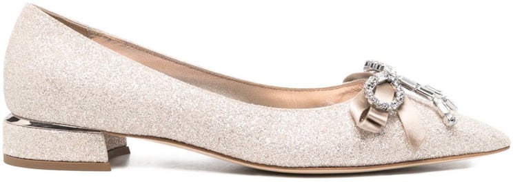 Jimmy Choo Flat Shoes Gold