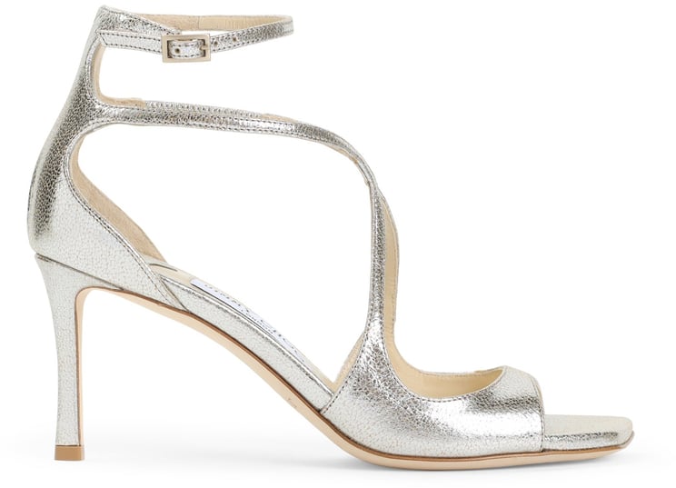 Jimmy Choo Jimmy Choo Leather Glitter Azia 75 Sandals