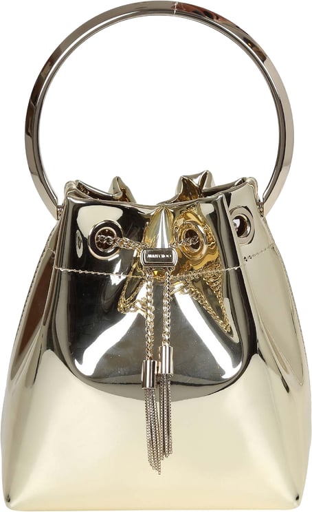 Jimmy Choo Jimmy choo bon bon bucket in metallic leather