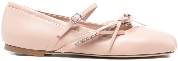 Jimmy Choo Flat Shoes Powder