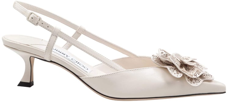 Jimmy Choo Jimmy choo milk color nappa slingback 50