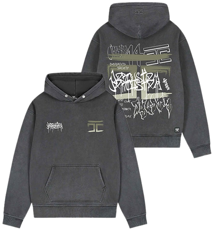JORCUSTOM Jorcustom Graffiti Fleece Oversized Hoodie