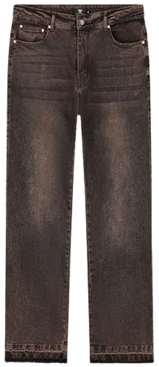 JORCUSTOM Jorcustom Open Hem Denim Straight Fit M-SS26-OPENHEMDENIM Brown