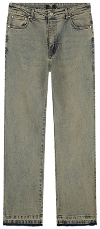JORCUSTOM Jorcustom Open Hem Denim Straight Fit M-SS26-OPENHEMDENIM Green
