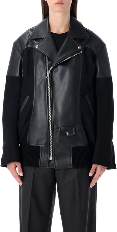 Junya Watanabe Bomber Wool + Eco Leather Nero