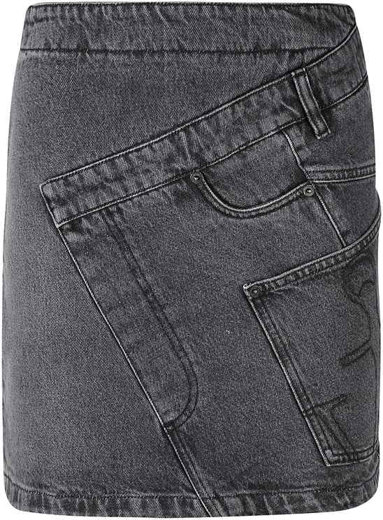 J.W. Anderson Twisted Mini Skirt Grey