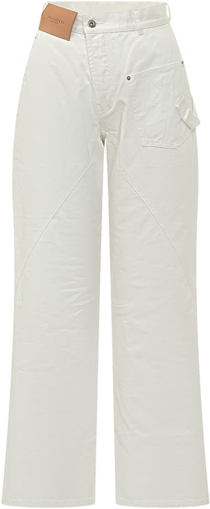 J.W. Anderson Pantaloni Wide Leg con Tasca Applicata