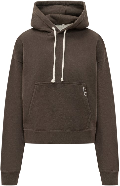 J.W. Anderson Felpa Curved Hem con Cappuccio