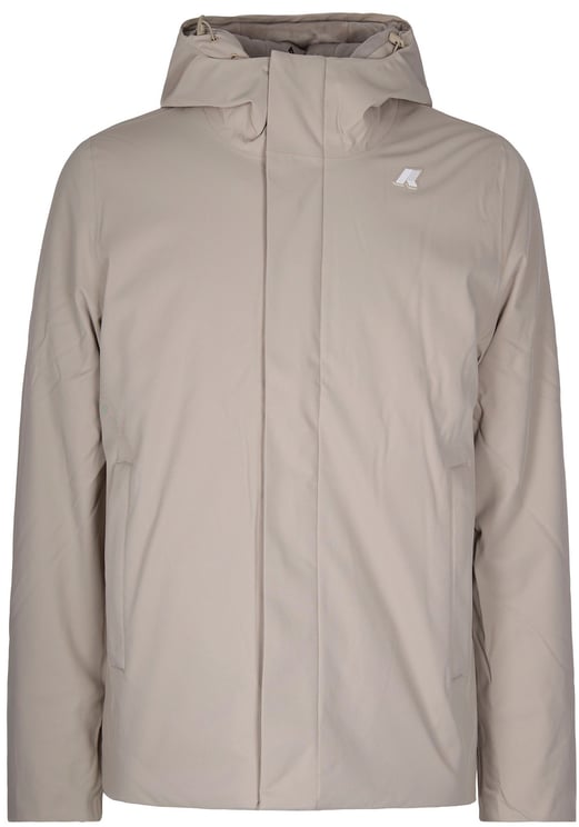 K-WAY Coats Beige Cash-Grey Goat