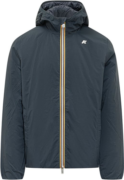 K-WAY Giacca con Cappuccio e Zip Frontale