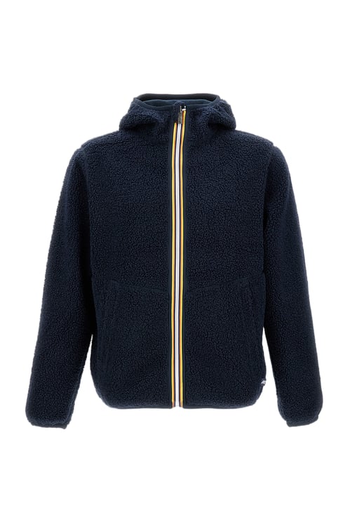 K-WAY Blue Jack Sherpa Reversible Jacket