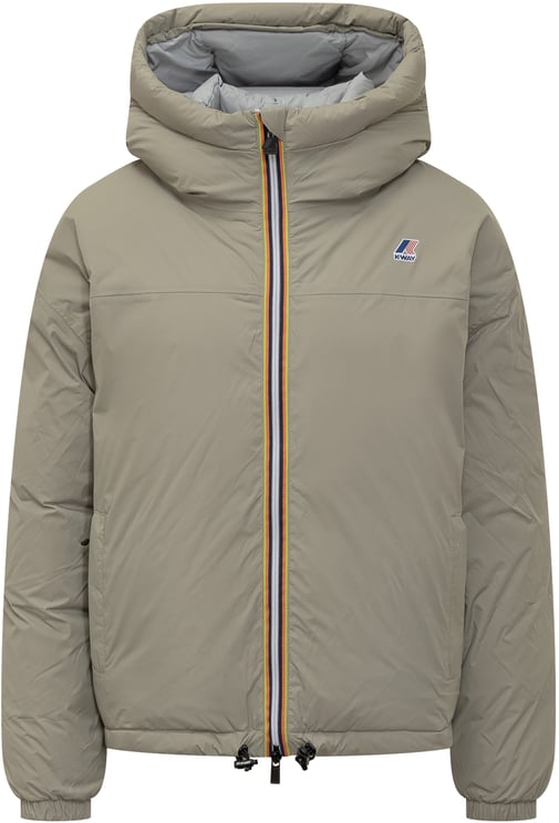 K-WAY Piumino con Cappuccio Beige K-Way