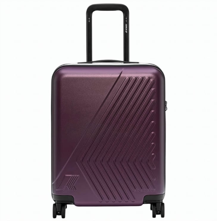 K-WAY Eudoxie Logo Polycarbonate Carry On Luggage