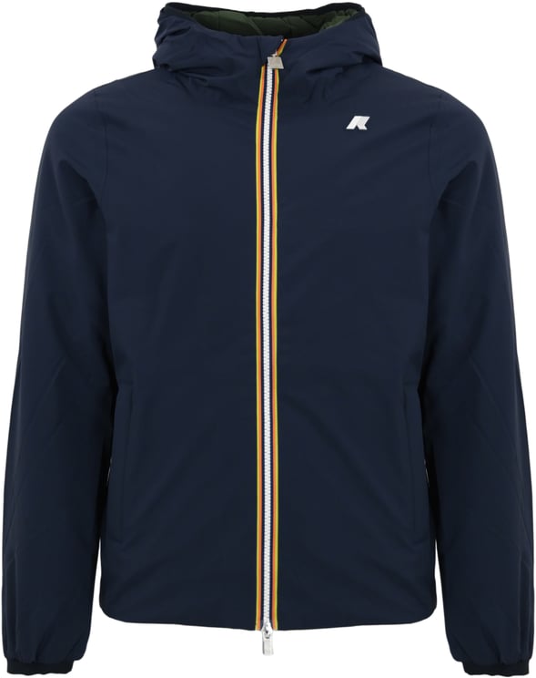 K-WAY Coats Blue Dgreen B