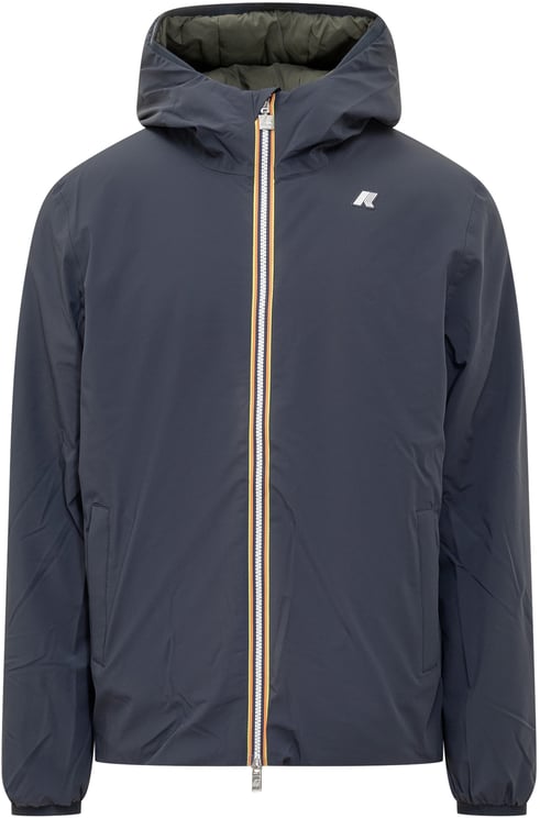 K-WAY Giacca Impermeabile Reversibile Con Cappuccio
