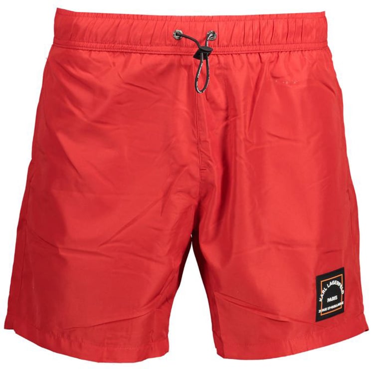 Karl Lagerfeld Karl Lagerfeld Rosso Polyester Men's Swim Boxer