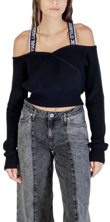 Karl Lagerfeld Karl Lagerfeld Black Cotton Sweatshirt