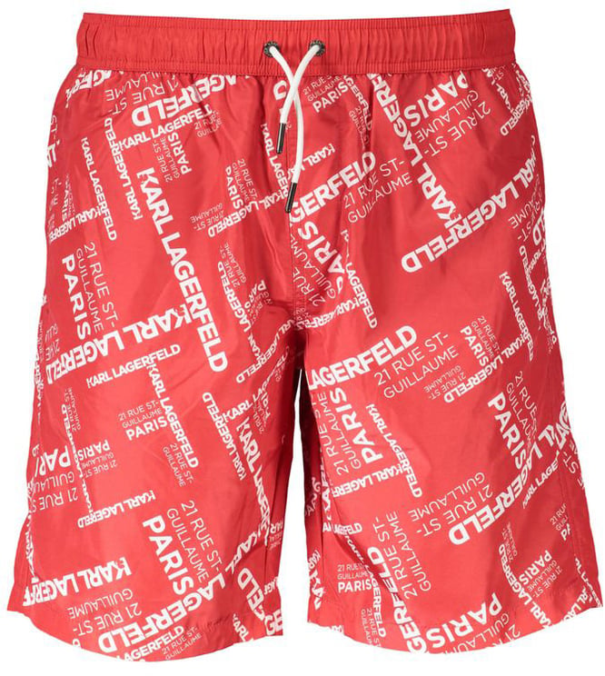 Karl Lagerfeld Karl Lagerfeld Red Polyester Men Swimwear
