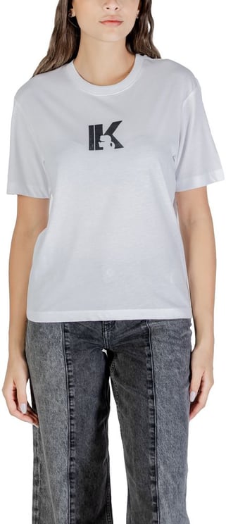 Karl Lagerfeld Karl Lagerfeld White Cotton T-Shirt