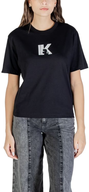 Karl Lagerfeld Karl Lagerfeld Black Cotton T-Shirt