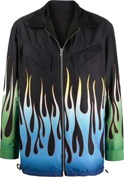 Kenzo Kenzo Flame Print Reversible Jacket