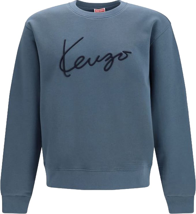 Kenzo Kenzo Blue Cotton Sweatshirt