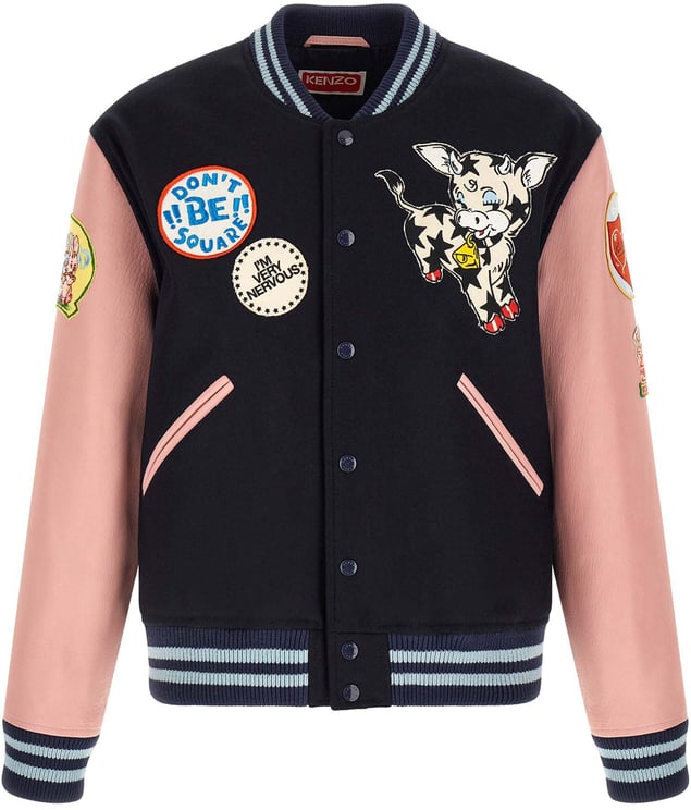 Kenzo Kenzo Multicolor Wool Bomber