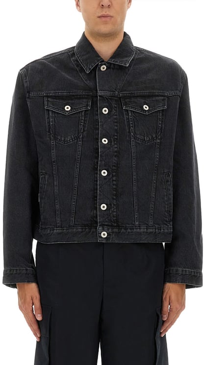 Kenzo TRUKER JACKET WITH "BOKE FLOWER" EMBROIDERY