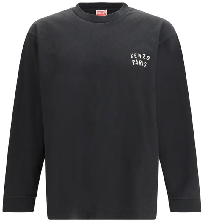 Kenzo Kenzo Black Cotton Long Sleeve T-Shirt