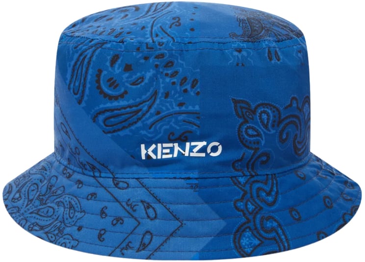Kenzo Paisley Bandana Logo Bucket Hat