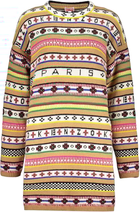 Kenzo Jacquard knit mini-dress