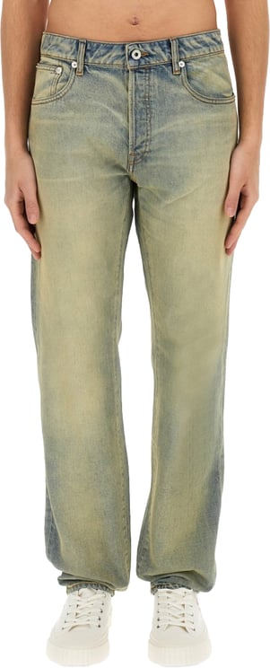 Kenzo 'Drawn Varsity' Slim Bara Jeans