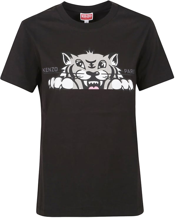 Kenzo Kenzo Happy Tiger Loose T-shirt Black