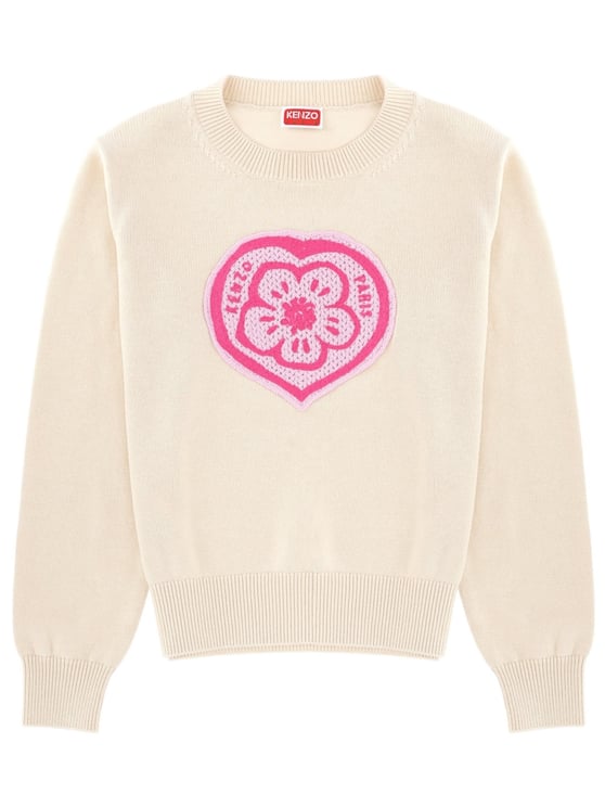 Kenzo Boke Heart Floral Knit Sweater
